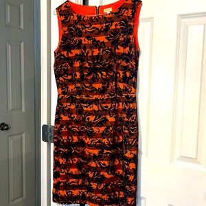 Lace and silk dress.